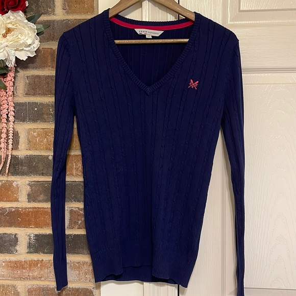 V neck sweater blue - Picture 1 of 6